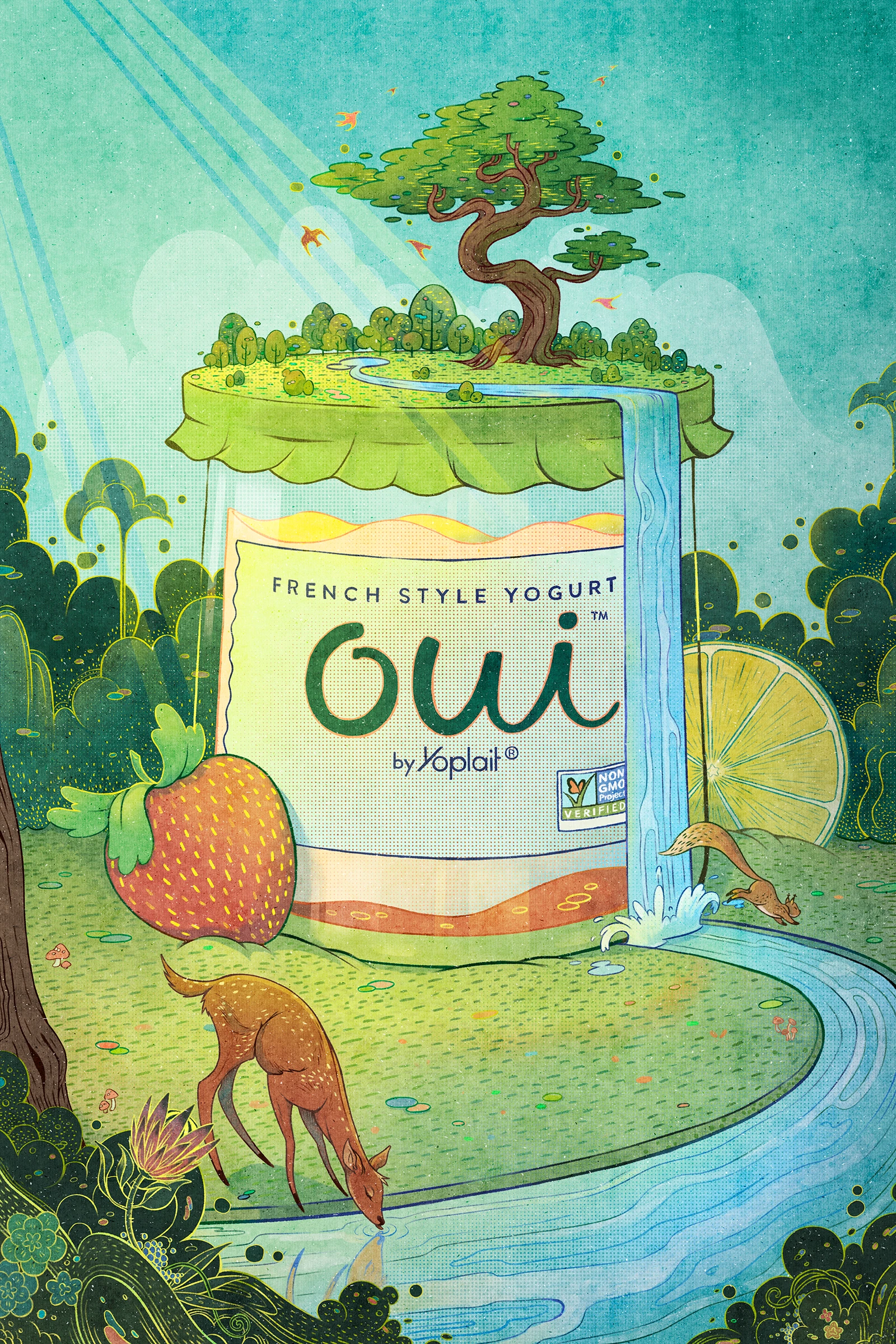 Oui Yogurt Poster